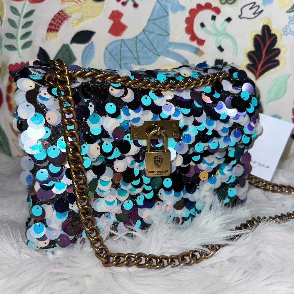 Kurt Geiger • Iridescent Sequin Brixton Purse Mini